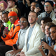 NYFW Men’s Ambassador Billy Porter and Adam Smith (Center) sit front row during ‘No Sesso’ show at Pier 59 Studios on February 04, 2019 in New York City. (Photo by